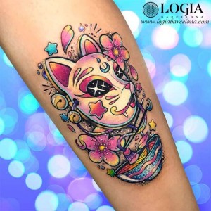 tatuaje-brazo-gato-japones-logiabarcelona-lilian-raya   